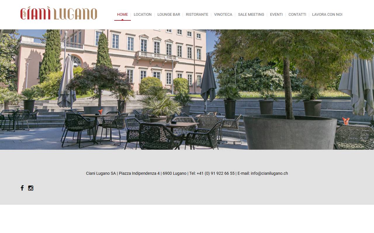 Anteprima del sito: Ciani Lugano SA