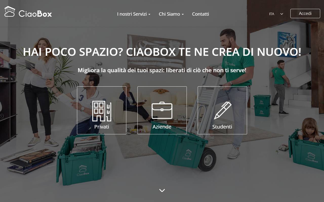 Anteprima del sito: CiaoBox Sagl