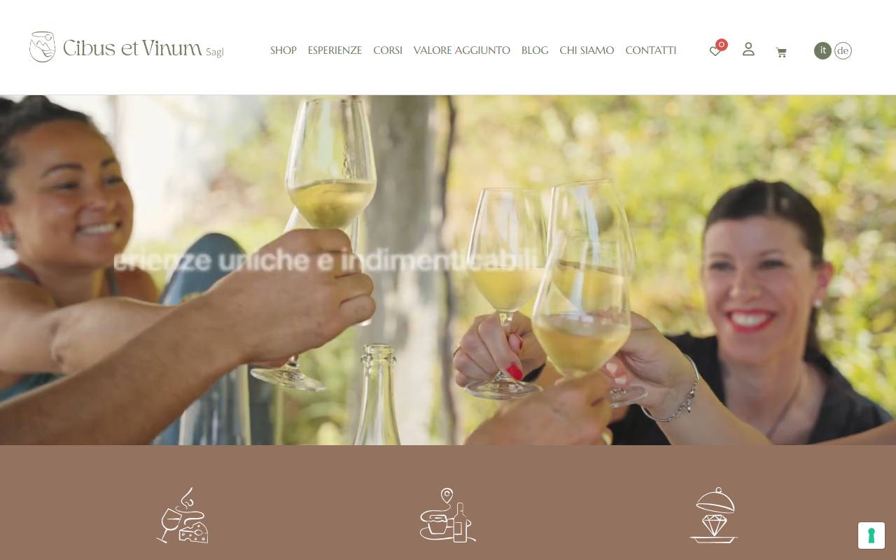 Anteprima del sito: Cibus et Vinum Sagl