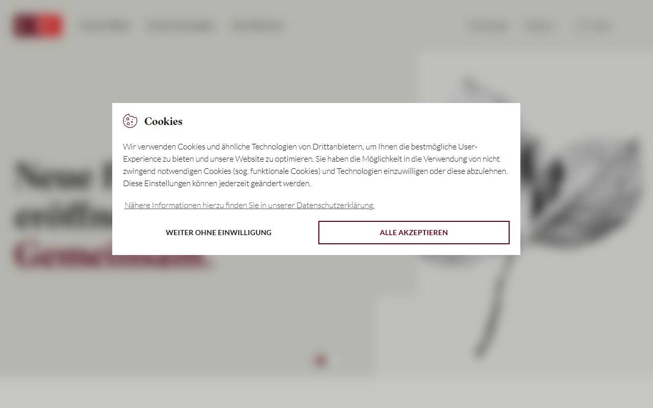 Anteprima del sito: Banca CIC (Svizzera) SA