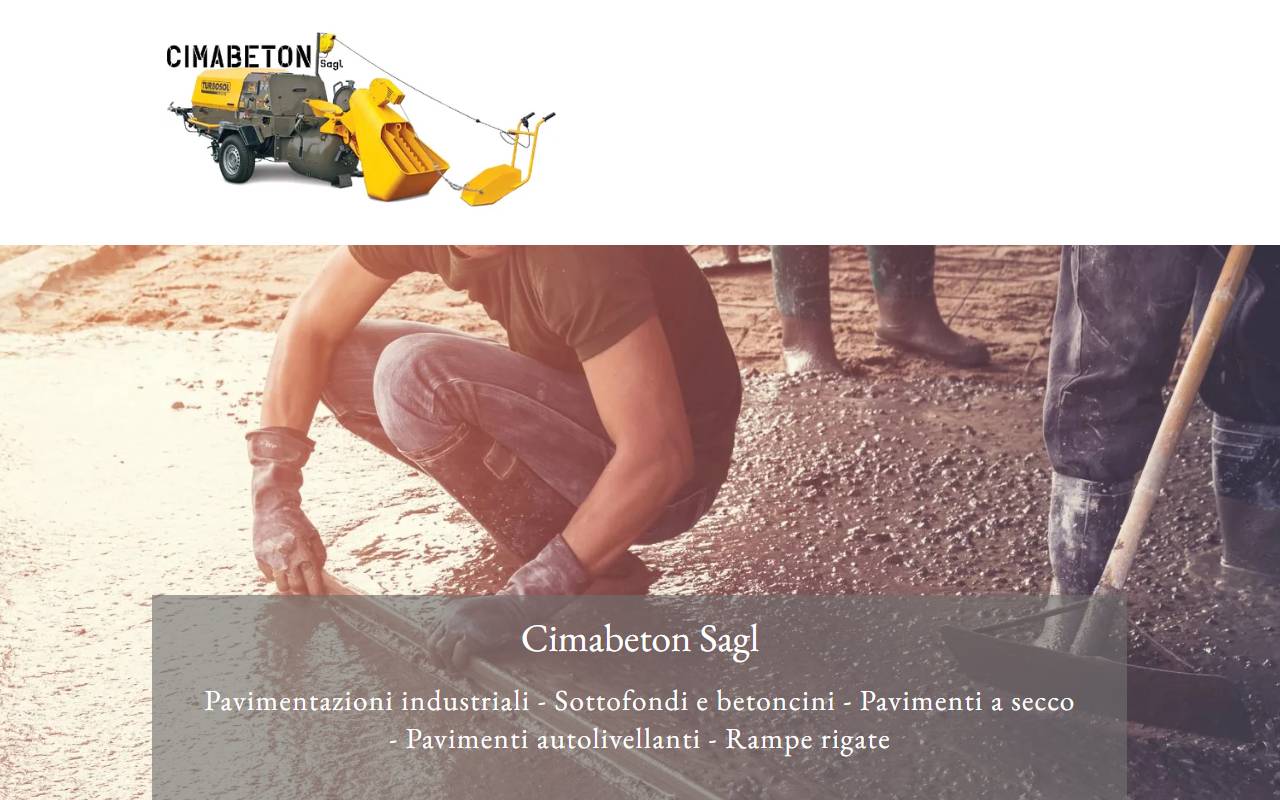 Anteprima del sito: CIMABETON SAGL