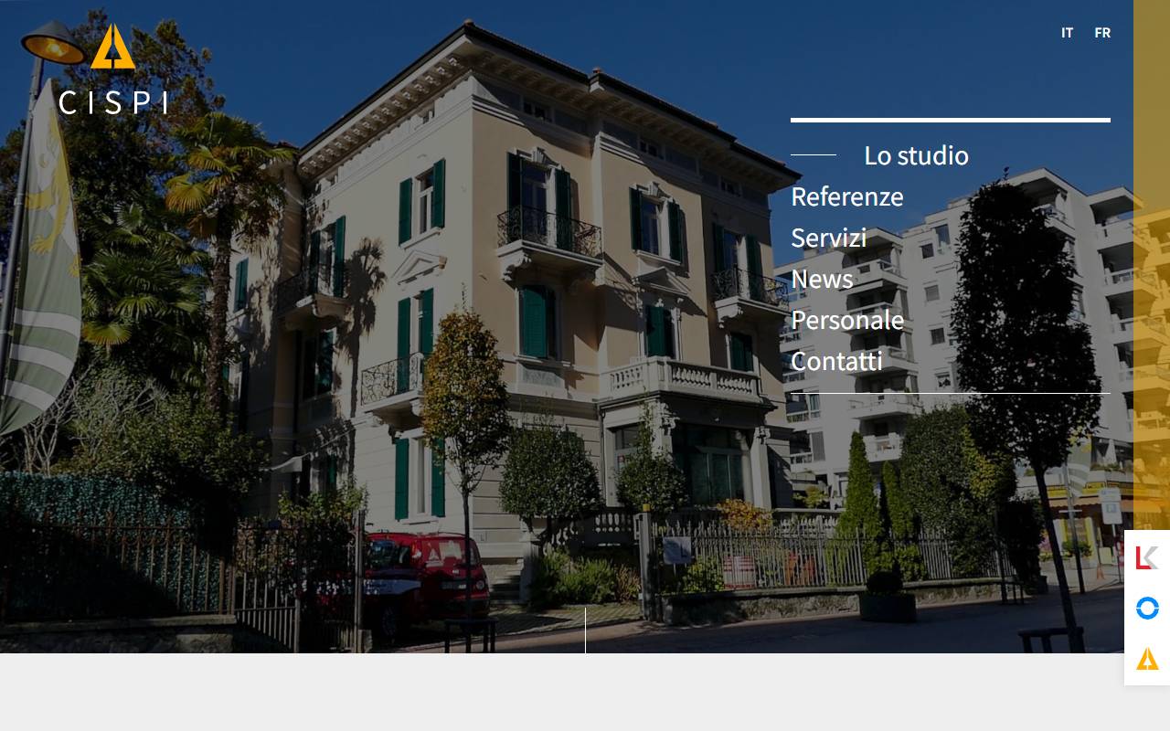 Anteprima del sito: Cispi - Consulenza in Ingegneria della Sicurezza e Protezione Integrale Sagl