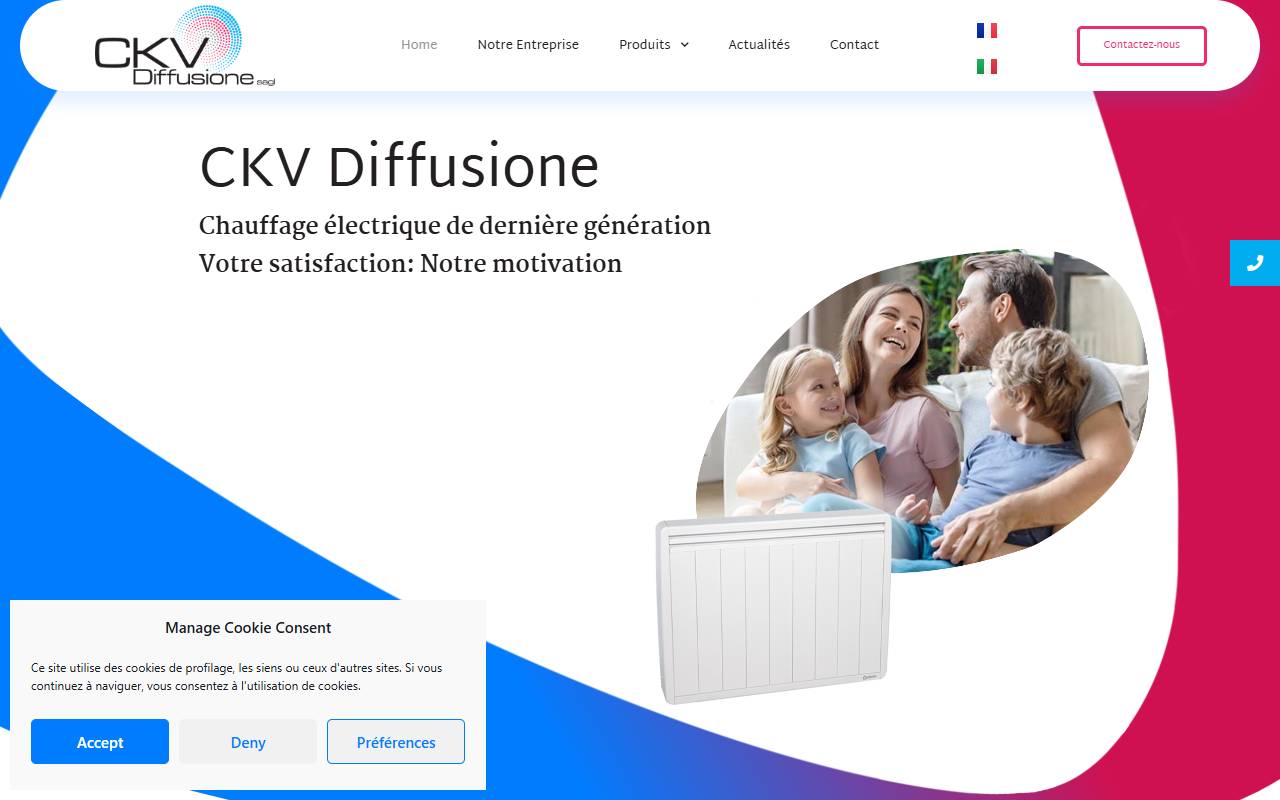 Anteprima del sito: CKV Diffusione Sagl