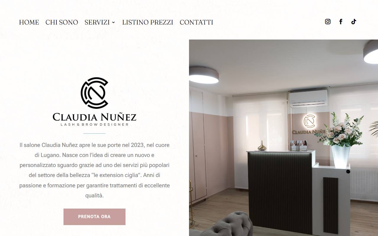 Anteprima del sito: CLAUDIA PINEDA NUNEZ lash & brow designer