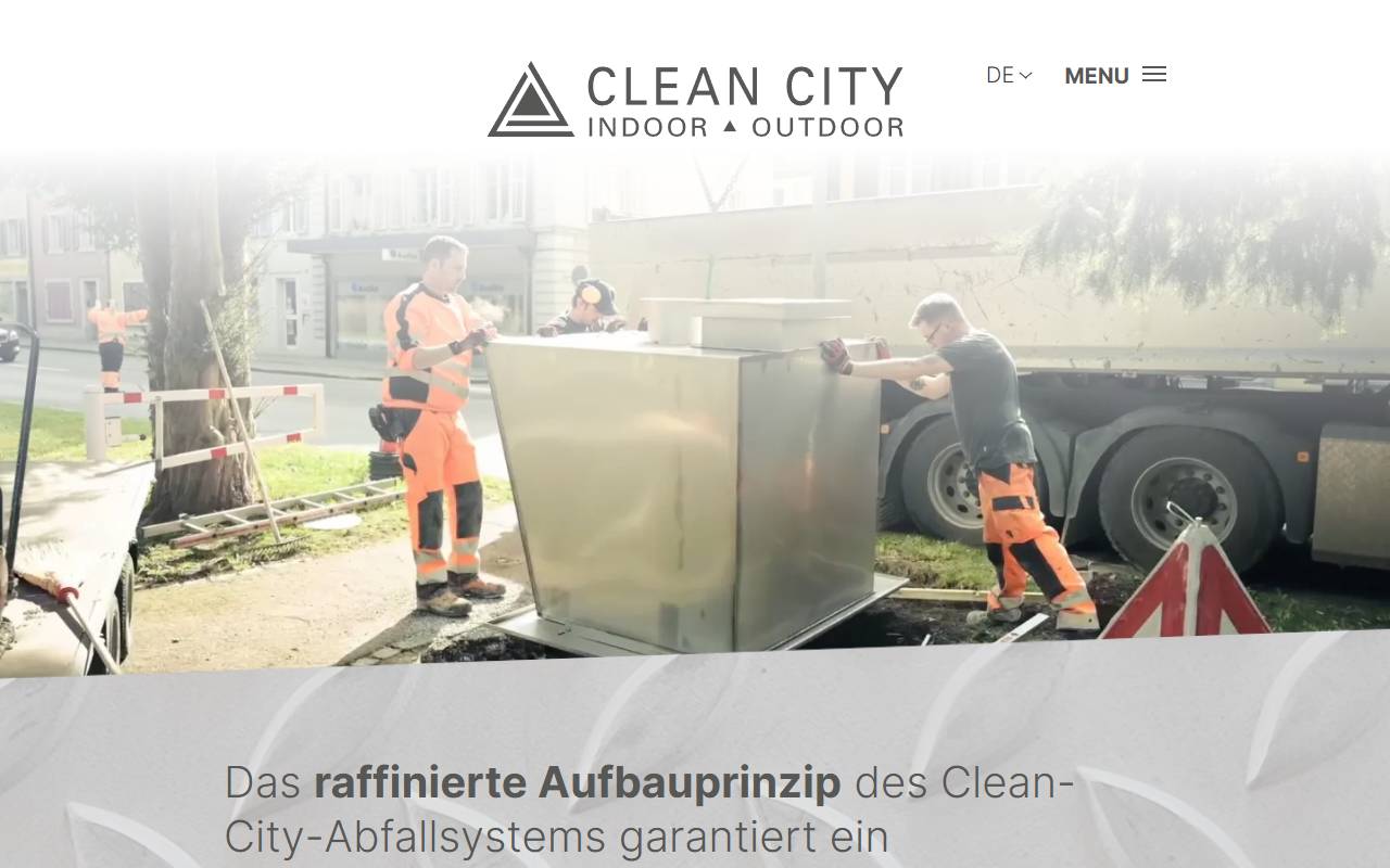 Anteprima del sito: Clean City SA