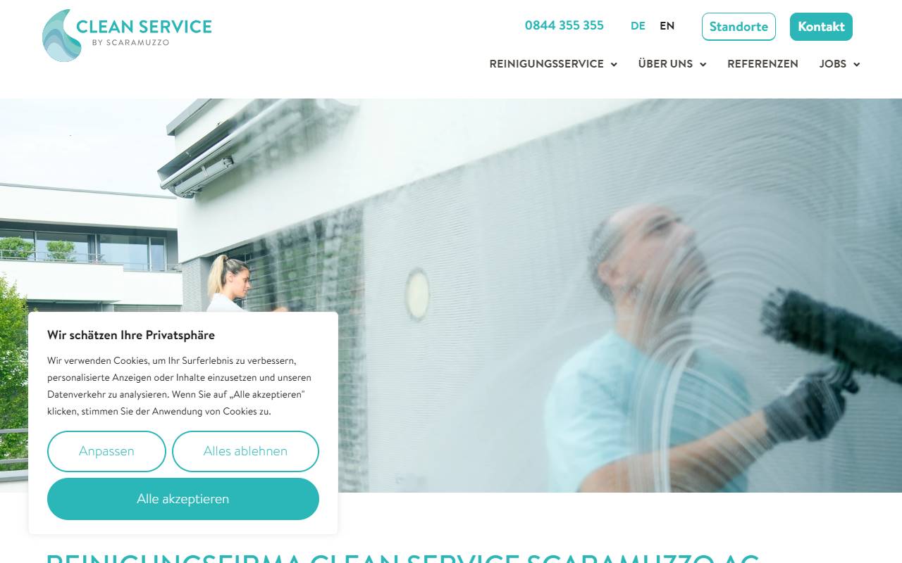 Anteprima del sito: CLEAN & SERVICE SAGL
