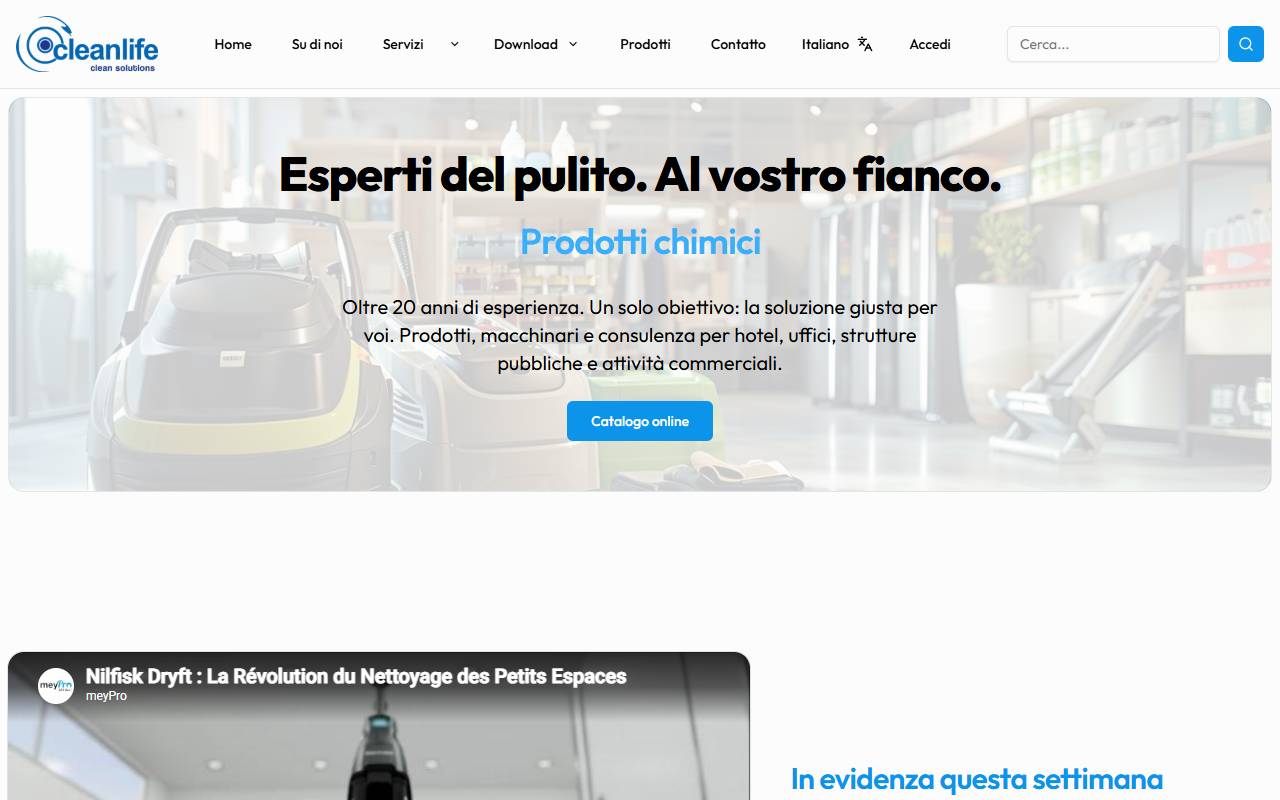 Anteprima del sito: Cleanlife GmbH