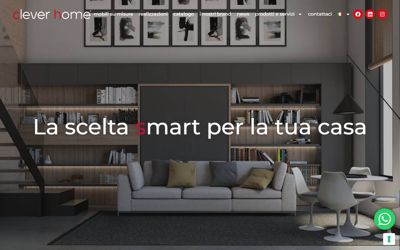 Anteprima del sito: clever home ARREDI SA