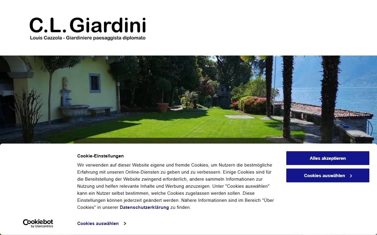 Anteprima del sito: C.L. Giardini Louis Cazzola