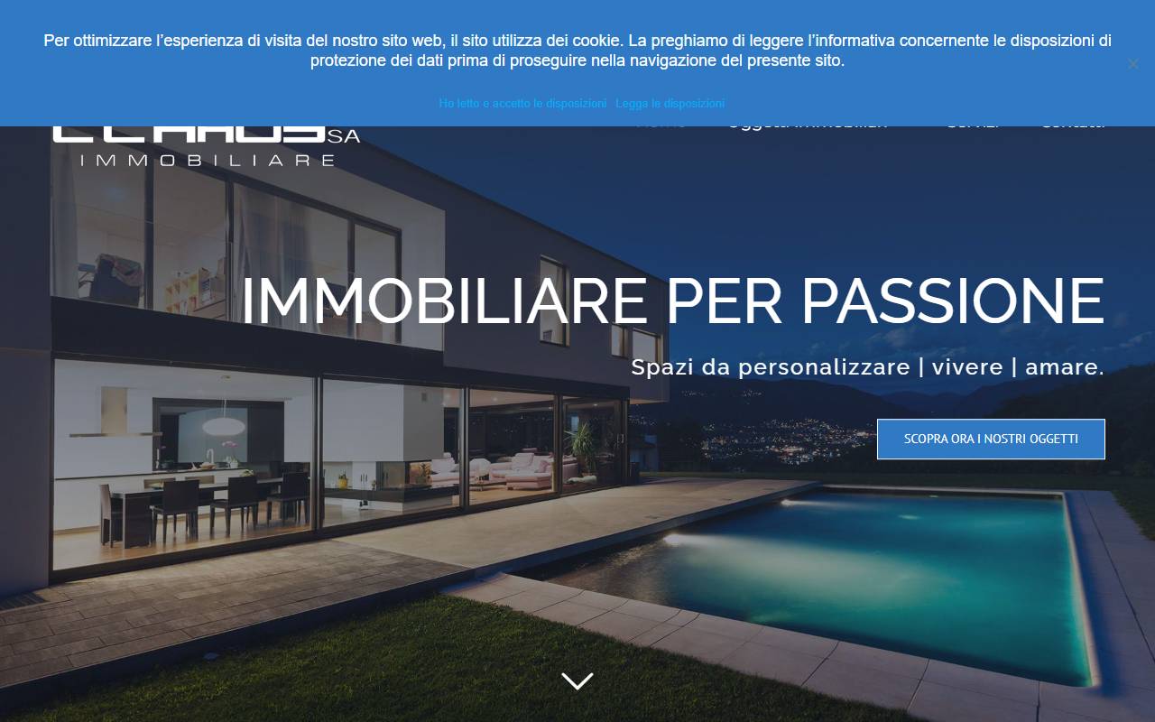 Anteprima del sito: C.L. Haus SA