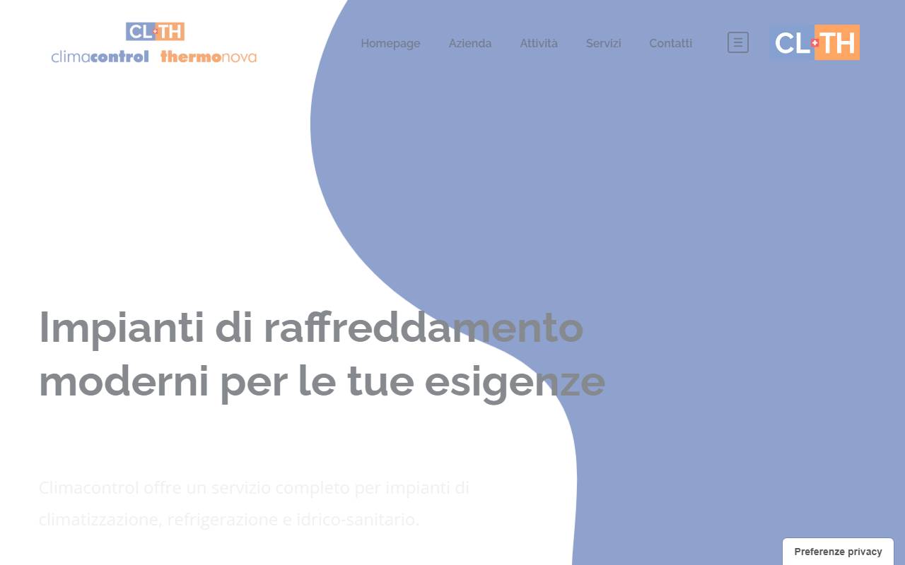 Anteprima del sito: Climacontrol & Thermonova SA