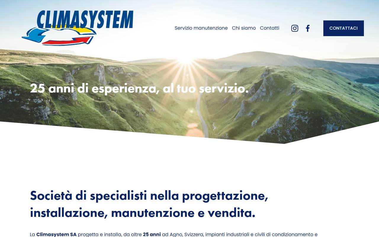 Anteprima del sito: Climasystem SA