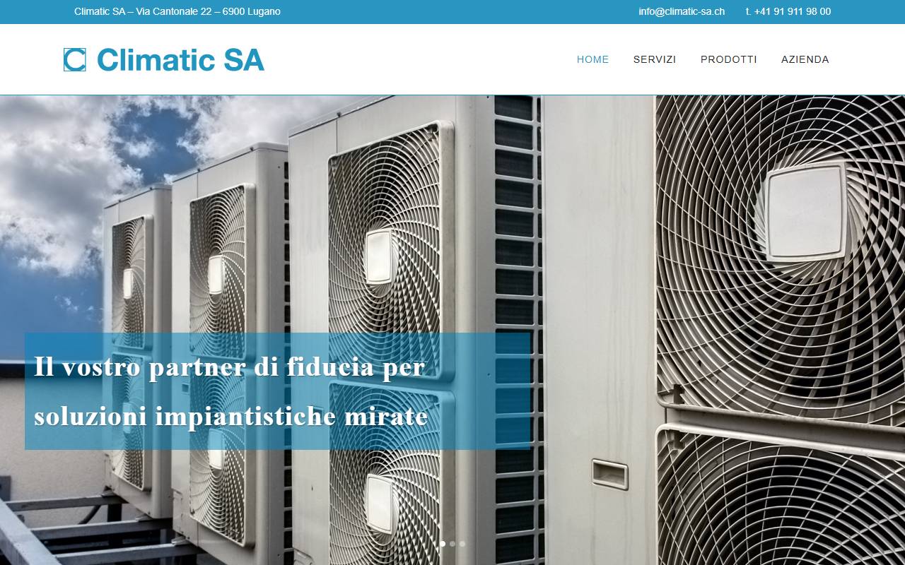 Anteprima del sito: Climatic SA