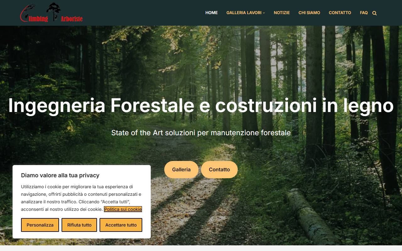 Anteprima del sito: Climbing.Arboriste di Luis Paiva Fernandes