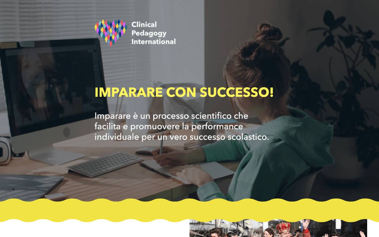Anteprima del sito: Clinical Pedagogy International Sagl