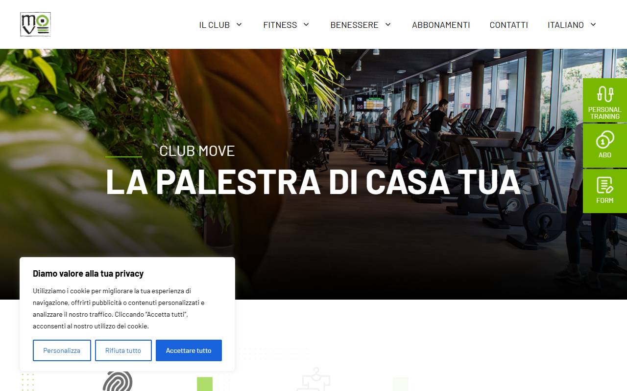 Anteprima del sito: Club Move SA