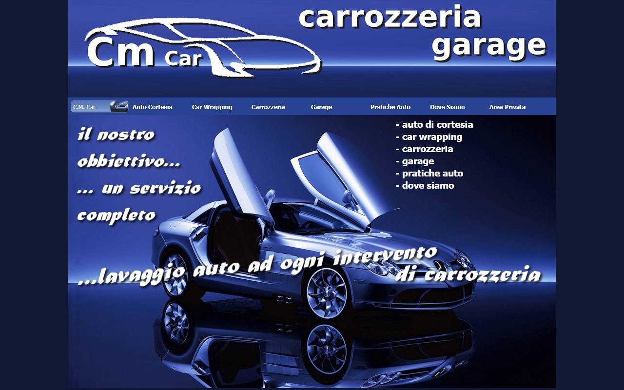 Anteprima del sito: Garage Carrozzeria CM Car Sagl
