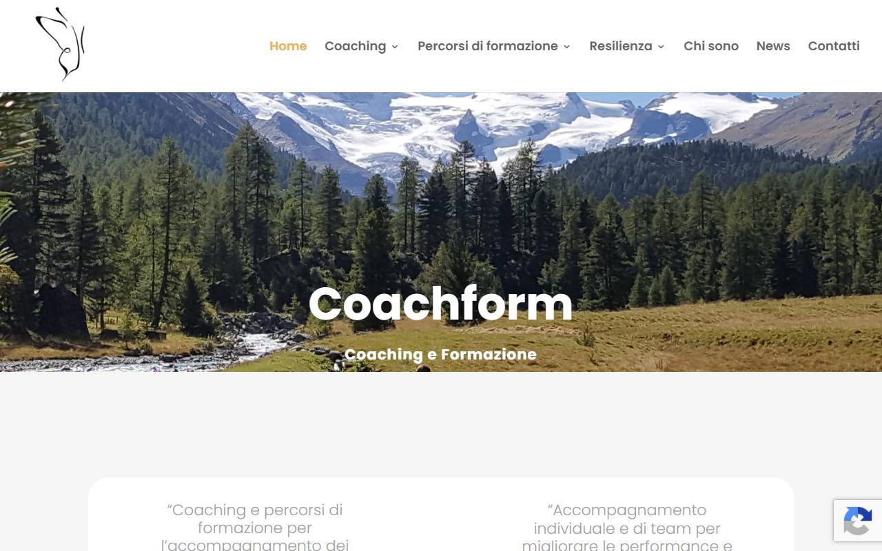 Anteprima del sito: Coachform di E. Bolis Stabile