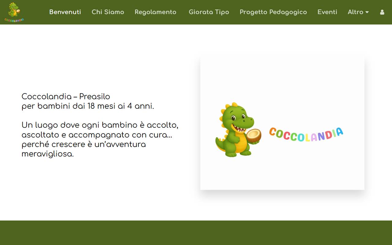 Anteprima del sito: Coccolandia Bettosini & Cassina SNC