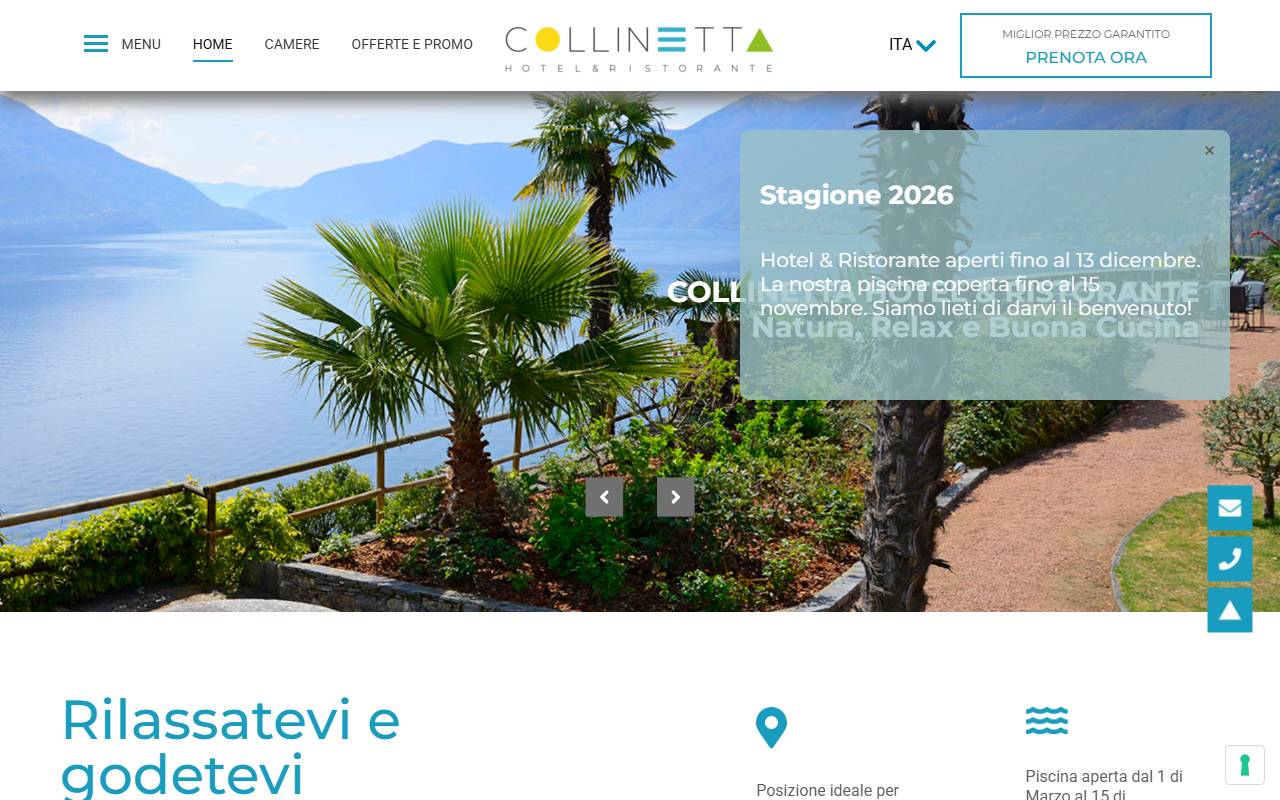 Anteprima del sito: LA COLLINETTA SA