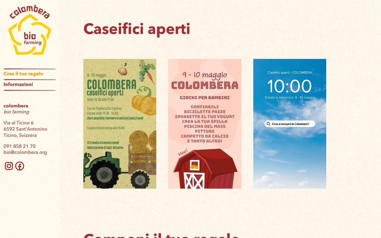 Anteprima del sito: Azienda La Colombera di Tognetti & CO.