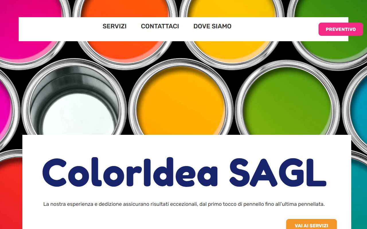 Anteprima del sito: COLORIDEA Sagl