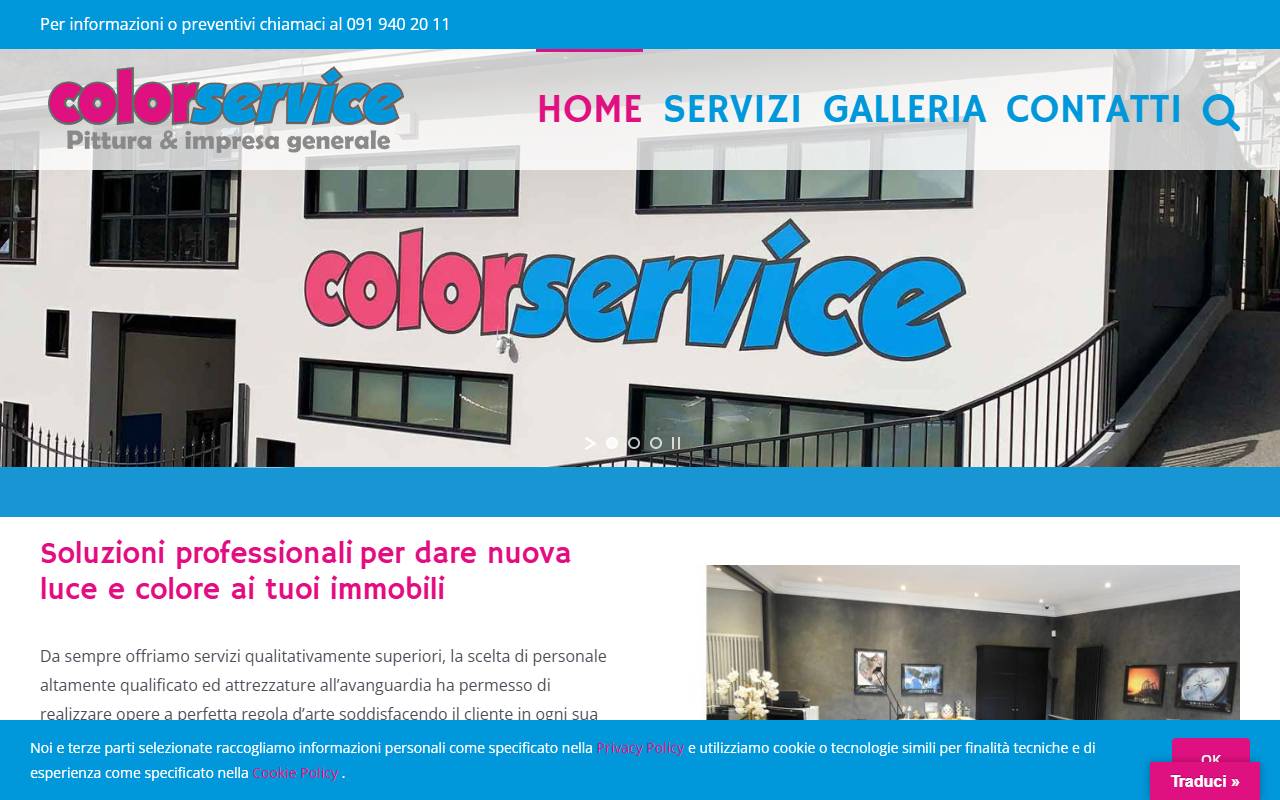 Anteprima del sito: COLORSERVICE SA