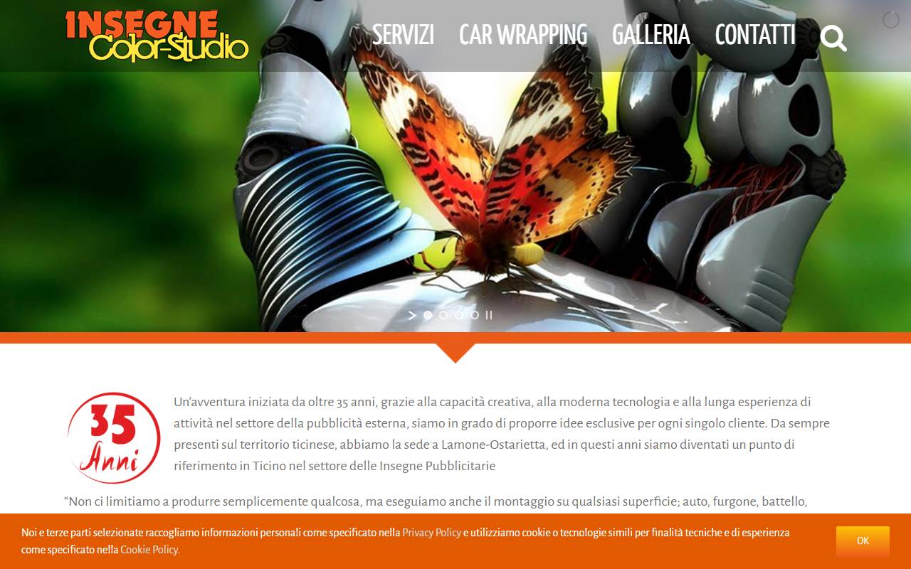 Anteprima del sito: Colorstudio Insegne SA