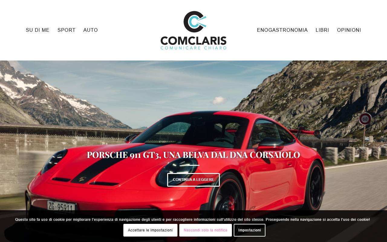 Anteprima del sito: Comclaris di Tarcisio Bullo