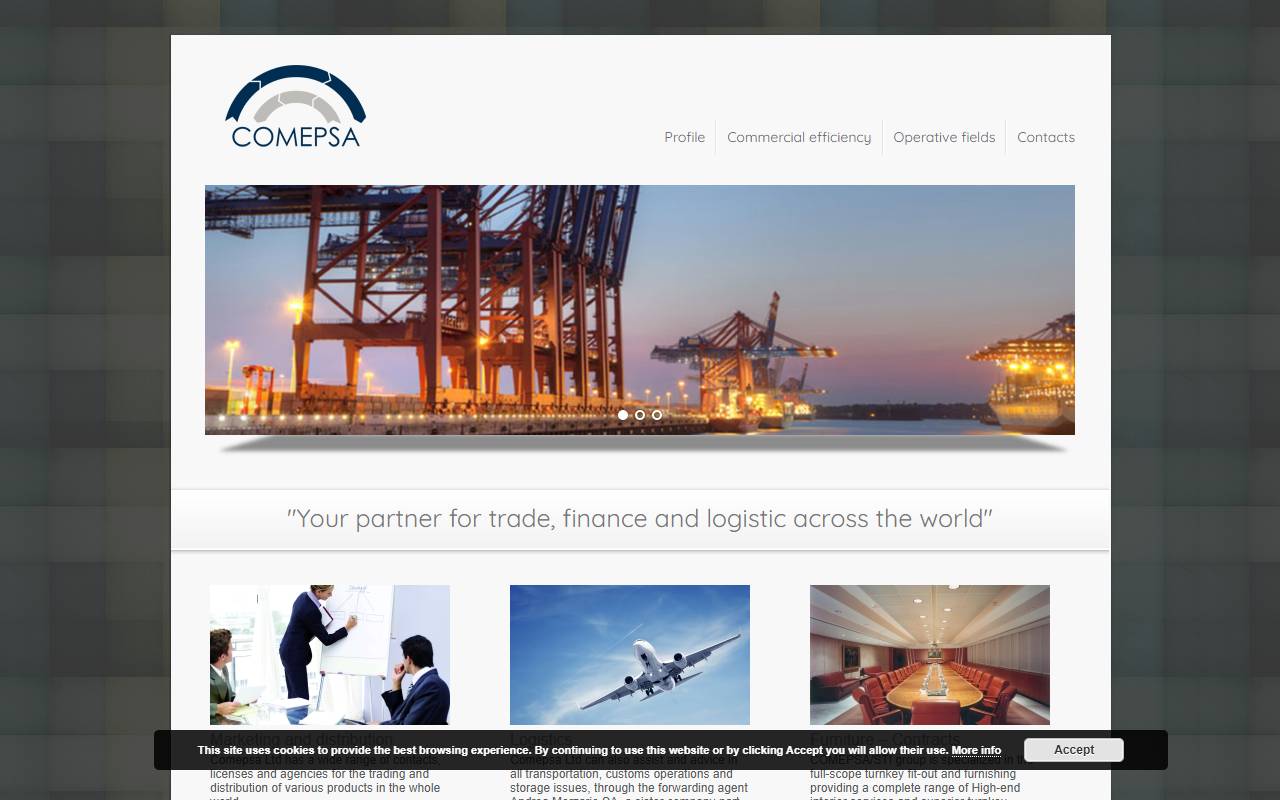 Anteprima del sito: COMEPSA LIMITED, London, succursale di Chiasso