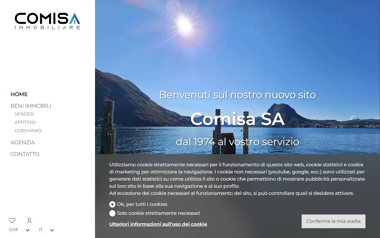 Anteprima del sito: Comisa SA