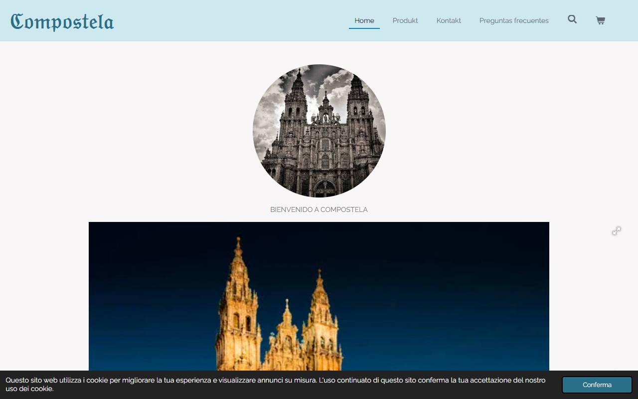Anteprima del sito: Compostela di Luaces Pérez