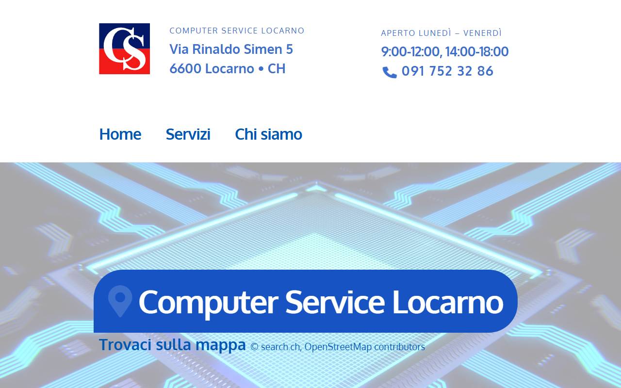 Anteprima del sito: Computer Service Locarno Sagl