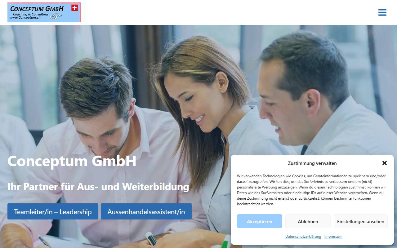 Anteprima del sito: conceptum.org Urs Mäder