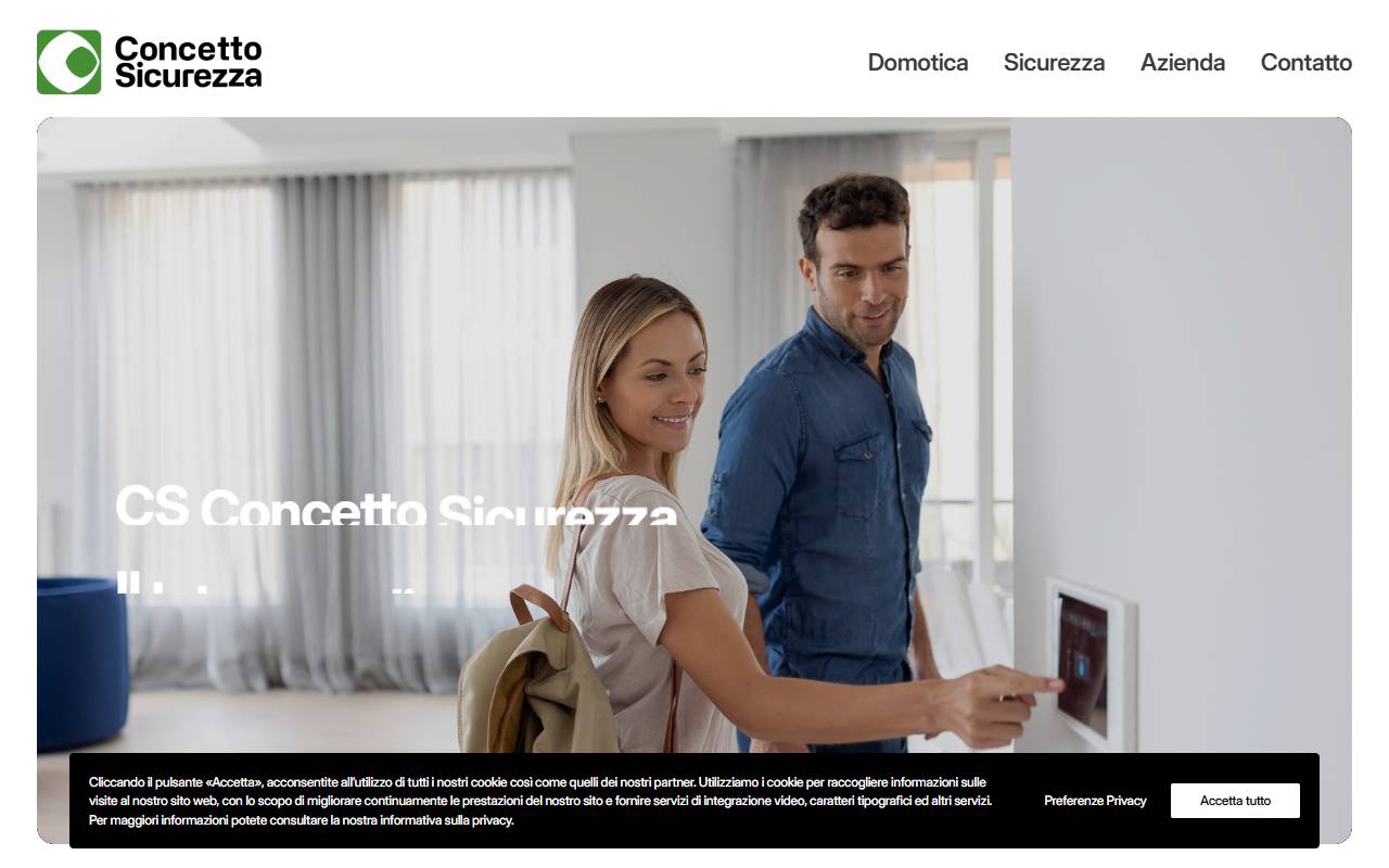 Anteprima del sito: CS Concetto Sicurezza Sagl
