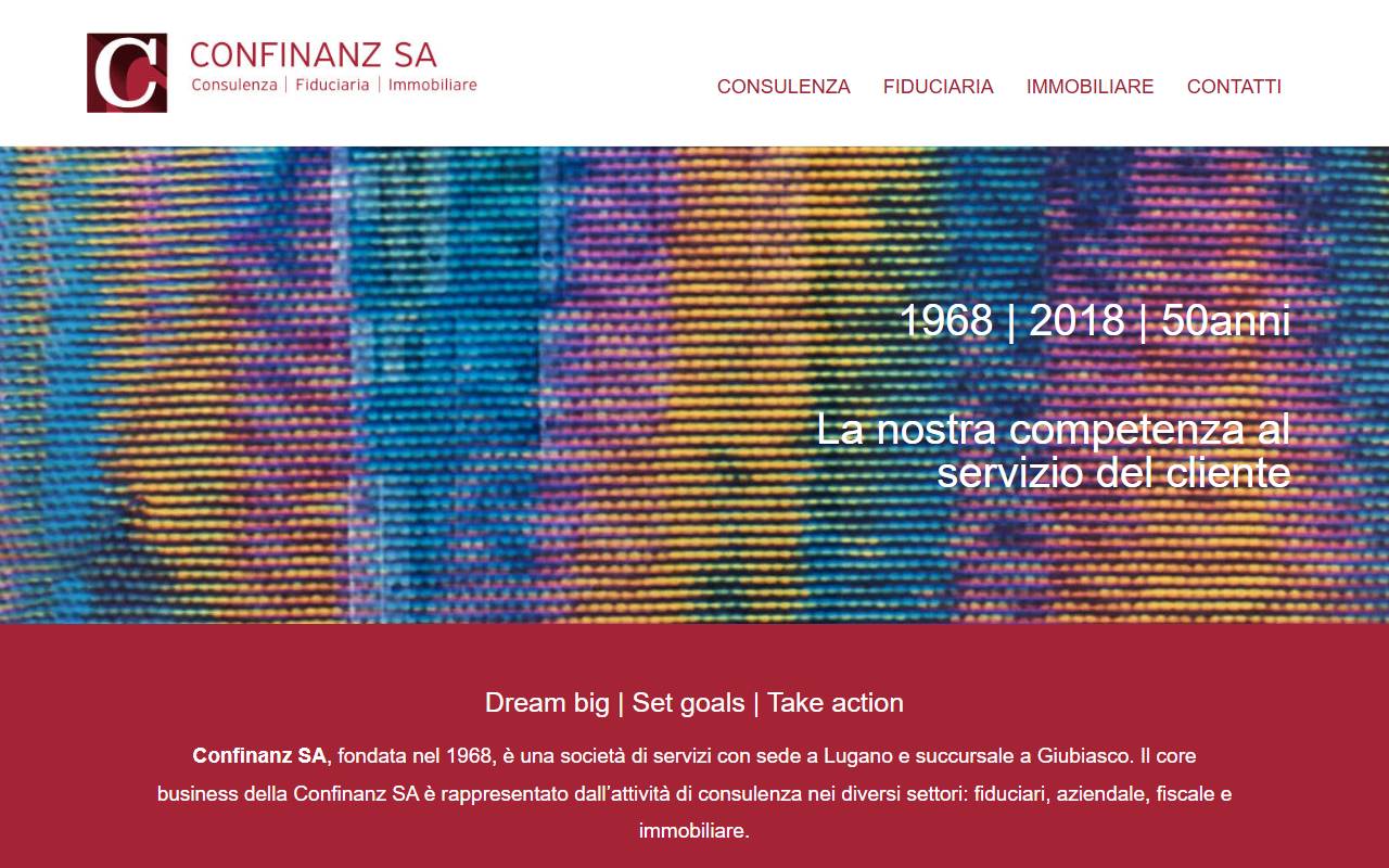 Anteprima del sito: Confinanz SA