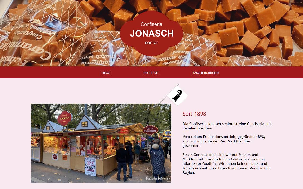 Anteprima del sito: Confiserie Jonasch senior Sagl