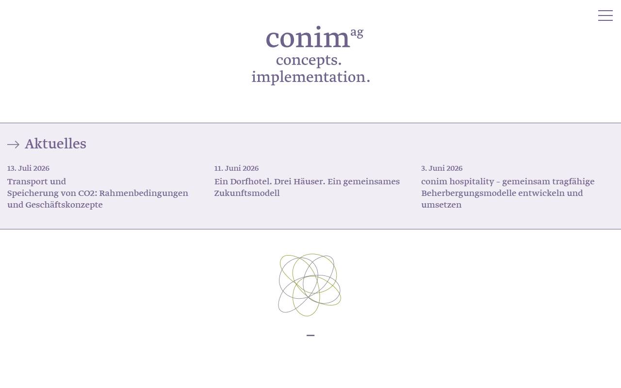 Anteprima del sito: conim ag