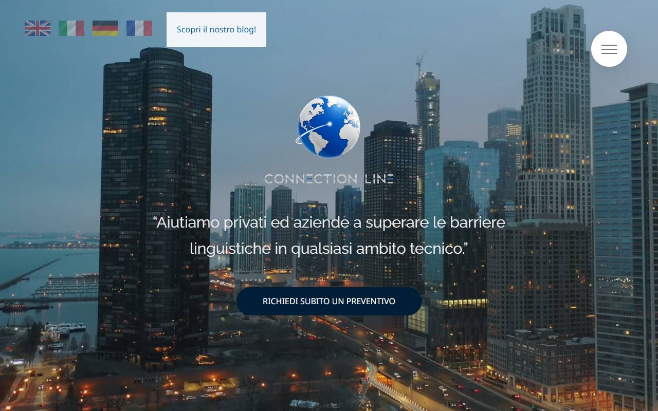 Anteprima del sito: CL Connection Line Sagl