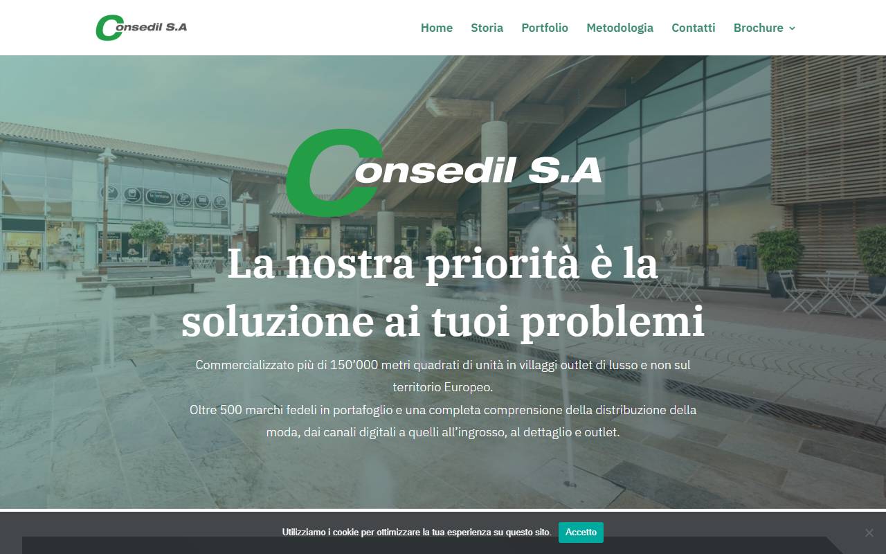 Anteprima del sito: Consedil SA