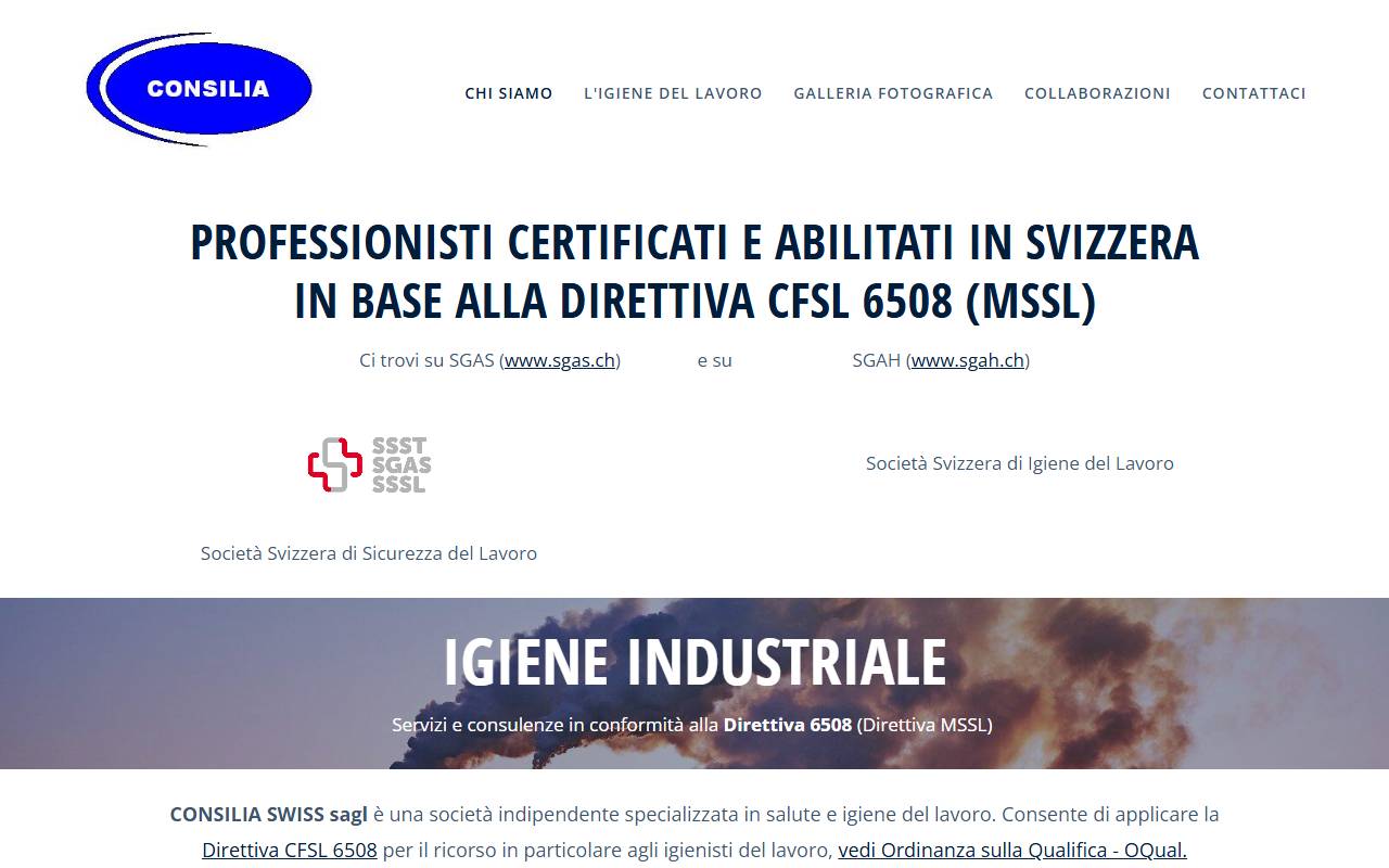 Anteprima del sito: CONSILIA SWISS Sagl