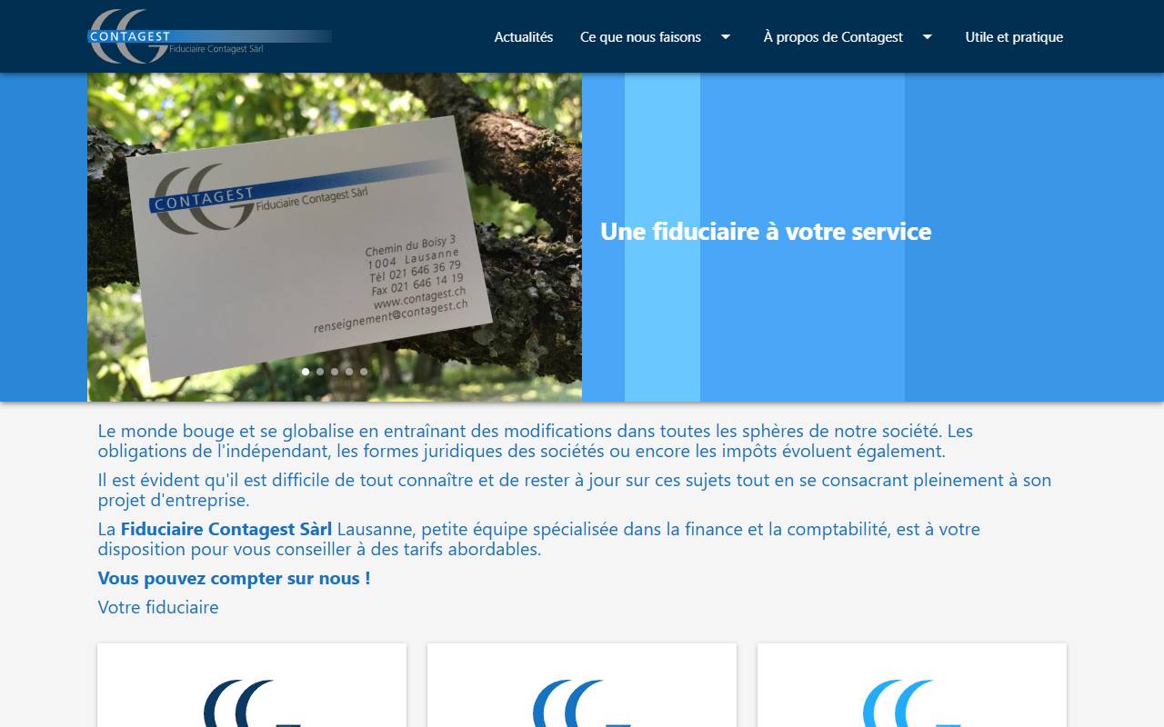 Anteprima del sito: CONTAGEST Sagl