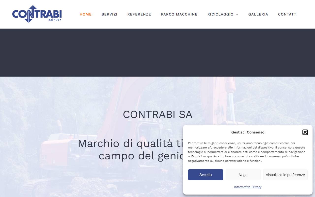 Anteprima del sito: Contrabi SA