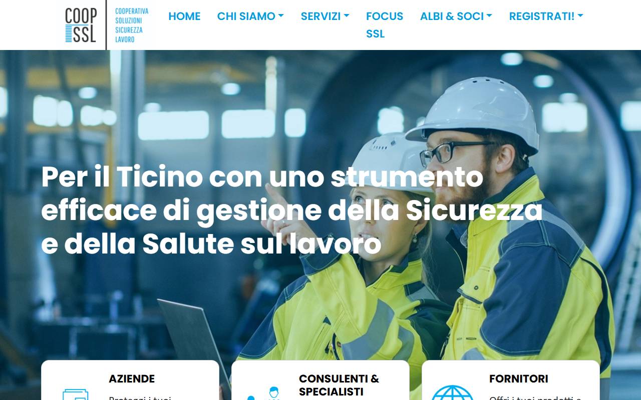 Anteprima del sito: Società Cooperativa Soluzioni Sicurezza sul Lavoro