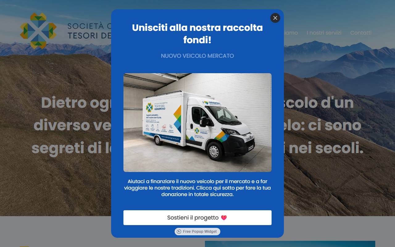 Anteprima del sito: Società Cooperativa Tesori del Generoso