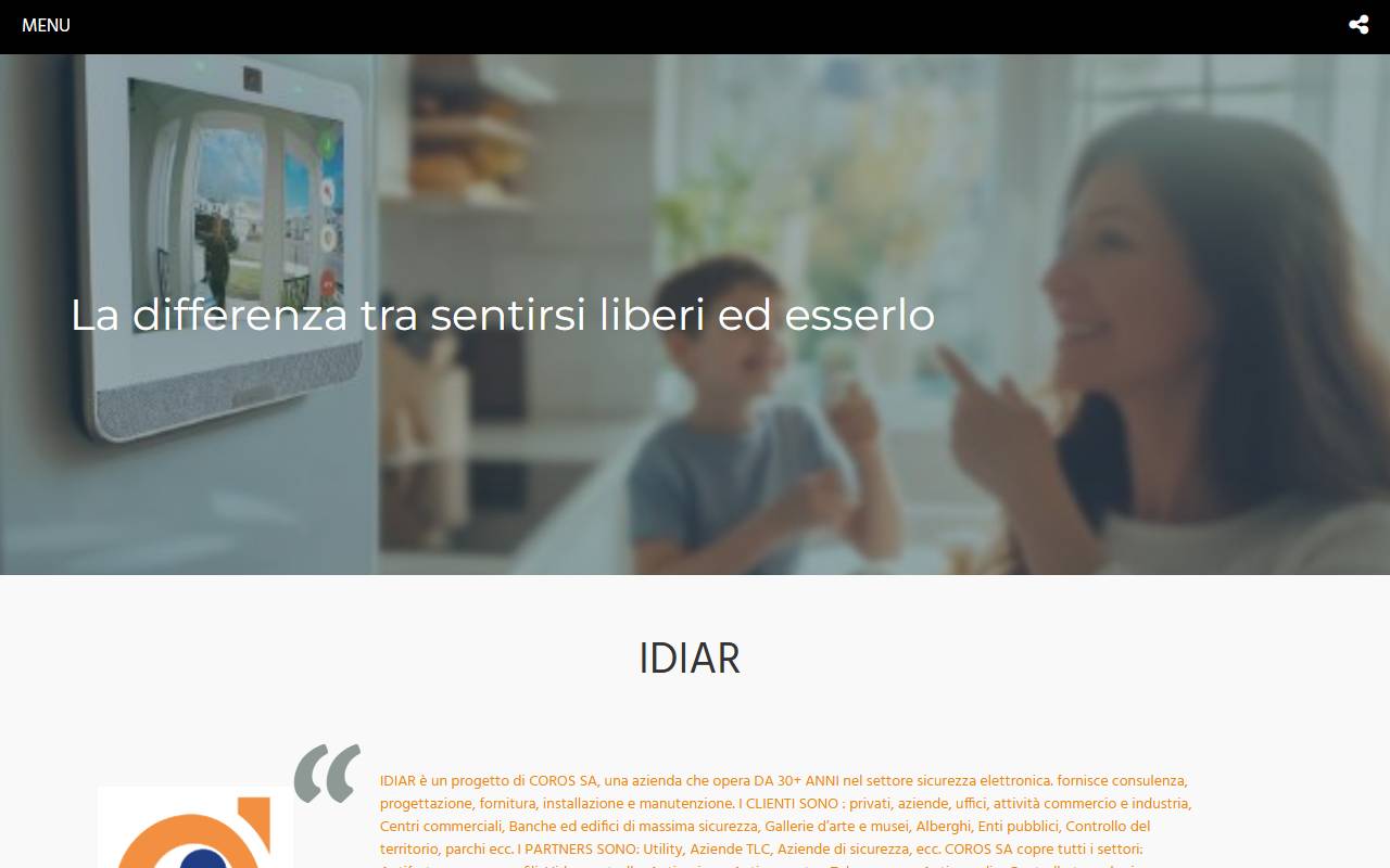 Anteprima del sito: Coros SA