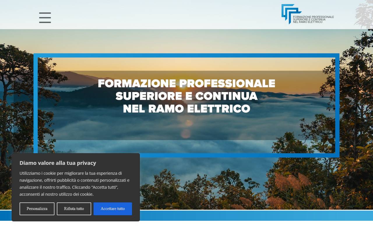 Anteprima del sito: Formazione Professionale Superiore e continua nel ramo Elettrico