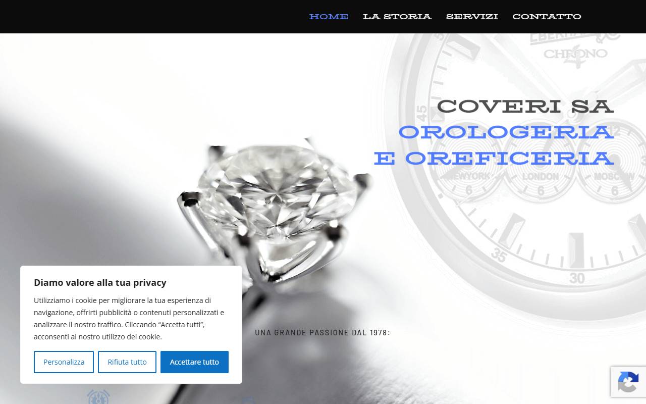 Anteprima del sito: Coveri SA