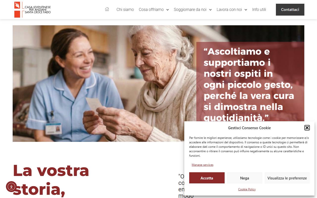 Anteprima del sito: Fondazione per gli anziani di Leventina