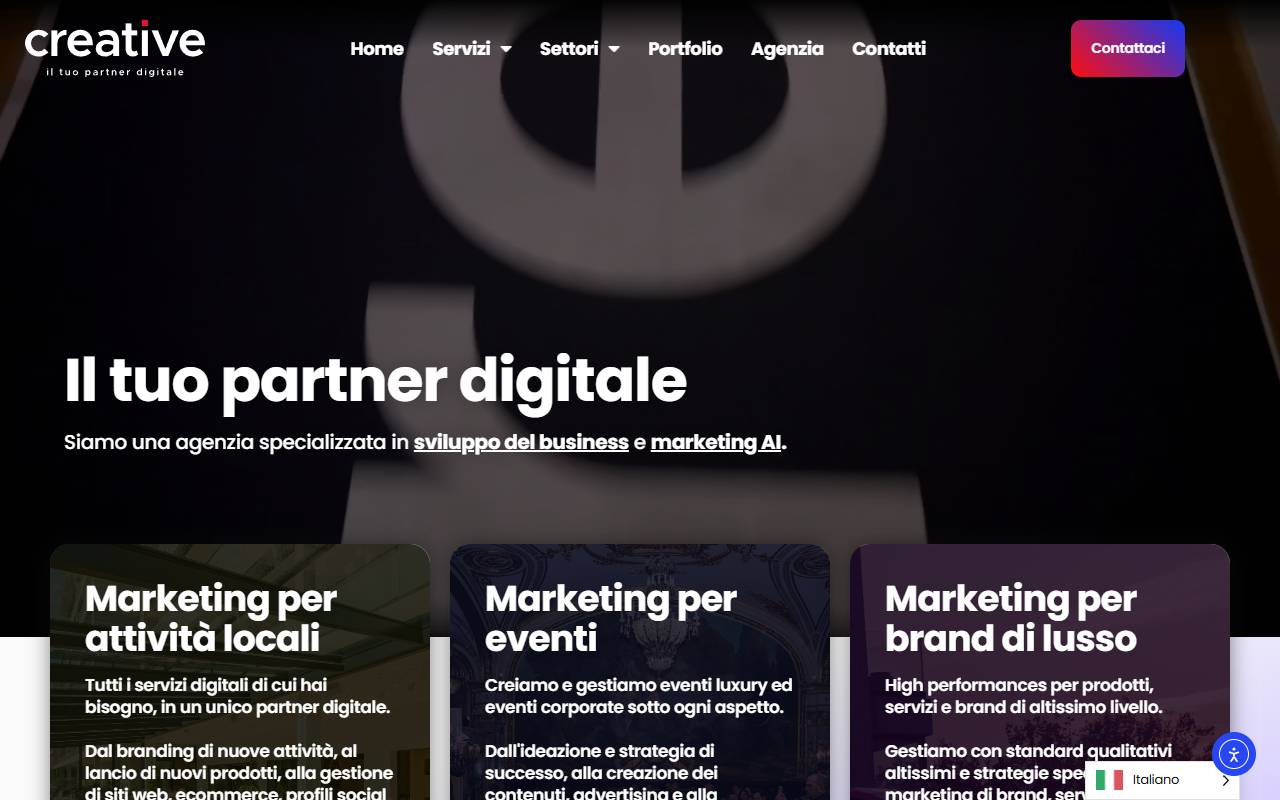 Anteprima del sito: CREATIVE DIGITAL SAGL